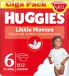 102x Huggies Little Movers Luier | Maat 6